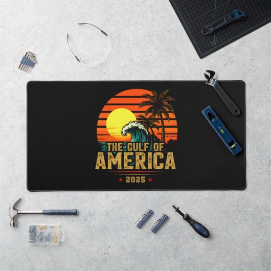 Golf van Amerika Est 2025 Retro Vintage Bureaumat (Werkstation)