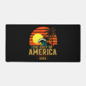 Golf van Amerika Est 2025 Retro Vintage Bureaumat (Voorkant)