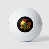 Golf van Amerika Est 2025 Retro Vintage Golfballen (Voorkant)