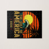 Golf van Amerika Est 2025 Retro Vintage Legpuzzel (Horizontaal)