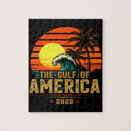 Golf van Amerika Est 2025 Retro Vintage Legpuzzel (Verticaal)