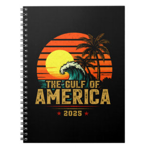 Golf van Amerika Est 2025 Retro Vintage Notitieboek