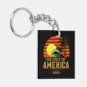 Golf van Amerika Est 2025 Retro Vintage Sleutelhanger (Voorkant Links)