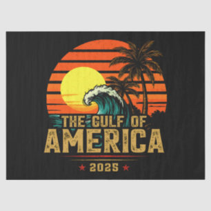 Golf van Amerika Est 2025 Retro Vintage Tissuepapier