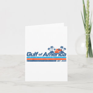 Golf van Amerika EST 2025 Retro Vlag Golf Mexico Kaart