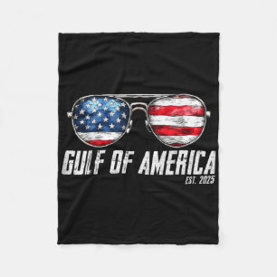 Golf van Amerika EST 2025 Retro Zonnebrillen Fleece Deken