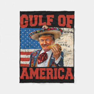 Golf van Amerika Est 2025 Trump 4 juli Fleece Deken