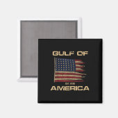 Golf van Amerika Est sinds 2025 Amerikaanse vlag N Magneet (Voorkant / Achterkant)