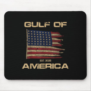 Golf van Amerika Est sinds 2025 Amerikaanse vlag N Muismat
