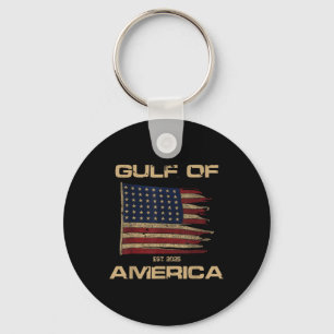 Golf van Amerika Est sinds 2025 Amerikaanse vlag N Sleutelhanger