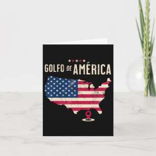 Golf van Amerika Golfo de Amerika Spaanse Taal Kaart