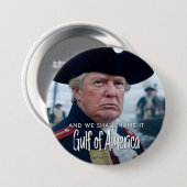 Golf van Amerika - Grappig Donald Trump Ronde Button 7,6 Cm (Voorkant /achterkant)