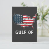 Golf van Amerika Grappig Trump Oost Kostte Mexico Bedankkaart (Staand voorkant)