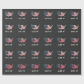 Golf van Amerika Grappig Trump Oost Kostte Mexico Cadeaupapier (Vlak)