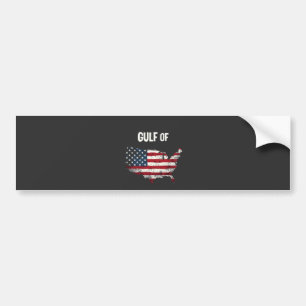 Golf van Amerika Grappig Trump USA Kaart Vlag Bumpersticker