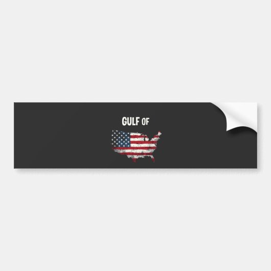 Golf van Amerika Grappig Trump USA Kaart Vlag Bumpersticker (Voorkant)