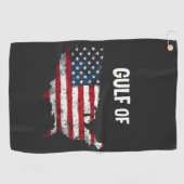 Golf van Amerika Grappig Trump USA Kaart Vlag Golfhanddoek (Horizontaal)