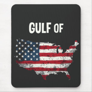 Golf van Amerika Grappig Trump USA Kaart Vlag Muismat