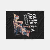 Golf van Amerika Grappig Trump USA Strand Fleece Deken (Voorkant (Horizontaal))