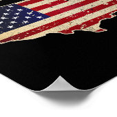 Golf van Amerika Grappig Vlag van de VS 12 Poster (Hoek)