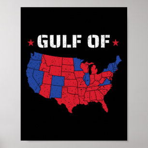Golf van Amerika Grappig Vlag van de VS 1 Poster