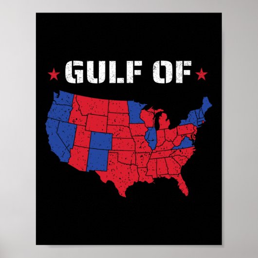 Golf van Amerika Grappig Vlag van de VS 1 Poster (Voorkant)