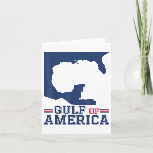 Golf van Amerika Grappige Golf van Mexico 4 juli Kaart (Voorkant)