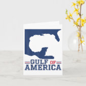 Golf van Amerika Grappige Golf van Mexico 4 juli Kaart (Gele Bloem)