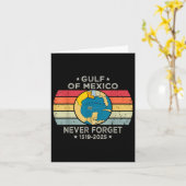 Golf van Amerika Grappige Golf van Mexico 4 juli Kaart (Gele Bloem)