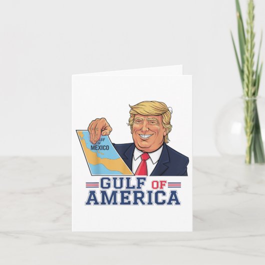 Golf van Amerika Grappige Golf van Mexico 4 juli Kaart (Voorkant)