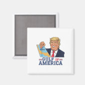 Golf van Amerika Grappige Golf van Mexico 4 juli Magneet (Voorkant / Achterkant)