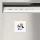Golf van Amerika Grappige Golf van Mexico 4 juli Magneet (Insitu (Vaatwasser))