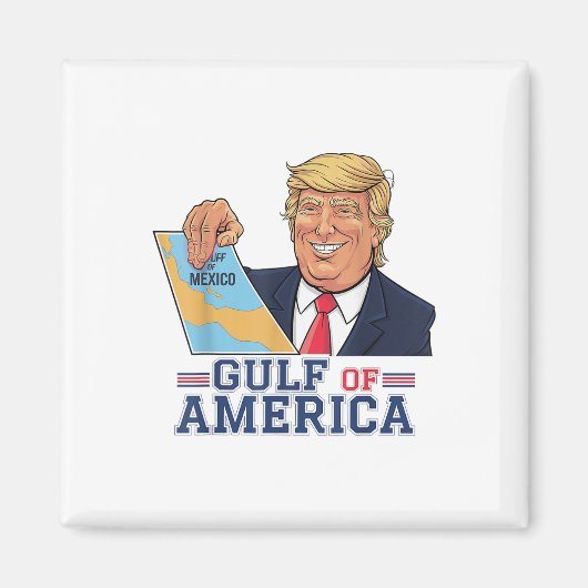 Golf van Amerika Grappige Golf van Mexico 4 juli Magneet (Voorkant)