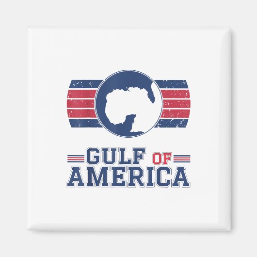 Golf van Amerika Grappige Golf van Mexico 4 juli Magneet (Voorkant)