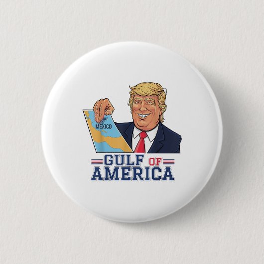 Golf van Amerika Grappige Golf van Mexico 4 juli Ronde Button 5,7 Cm (Voorkant)