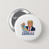 Golf van Amerika Grappige Golf van Mexico 4 juli Ronde Button 5,7 Cm (Voorkant /achterkant)