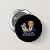 Golf van Amerika Grappige Golf van Mexico 4 juli Ronde Button 5,7 Cm (Voorkant /achterkant)