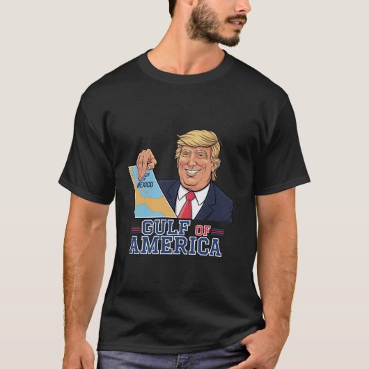 Golf van Amerika Grappige Golf van Mexico 4 juli T-shirt (Voorkant)