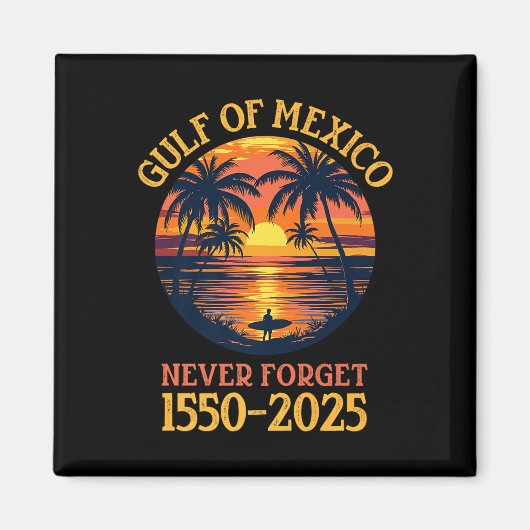 Golf van Amerika Grappige Golf van Mexico vergeet  Magneet (Voorkant)