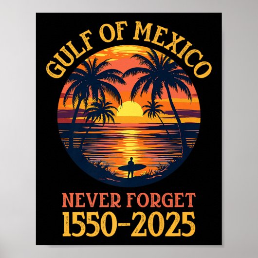 Golf van Amerika Grappige Golf van Mexico vergeet Poster (Voorkant)