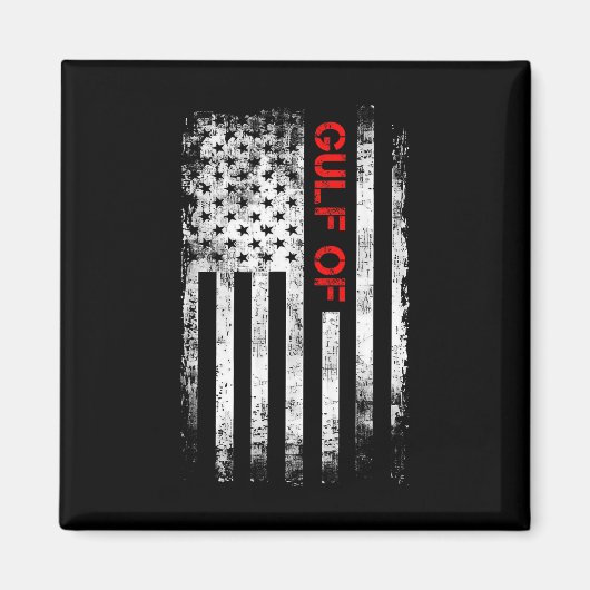 Golf van Amerika Grappige Golf van Mexico Vlag van Magneet (Voorkant)