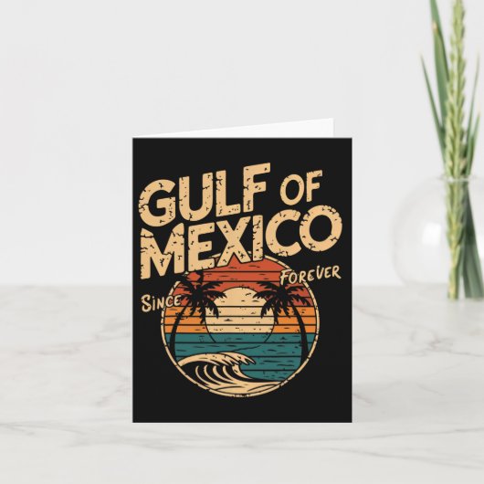 Golf van Amerika Grappige Golf van Mexico vlagkaar Kaart (Voorkant)