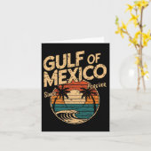 Golf van Amerika Grappige Golf van Mexico vlagkaar Kaart (Gele Bloem)