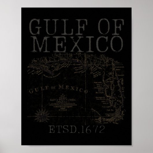 Golf van Amerika Grappige Golf van Mexico vlagkaar Poster (Voorkant)