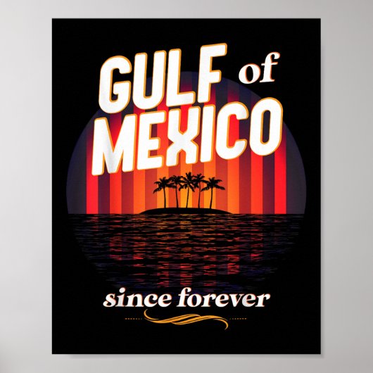 Golf van Amerika Grappige Golf van Mexico vlagkaar Poster (Voorkant)