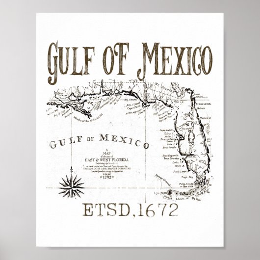 Golf van Amerika Grappige Golf van Mexico vlagkaar Poster (Voorkant)