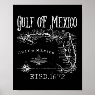 Golf van Amerika Grappige Golf van Mexico vlagkaar Poster