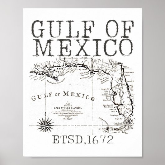 Golf van Amerika Grappige Golf van Mexico vlagkaar Poster (Voorkant)
