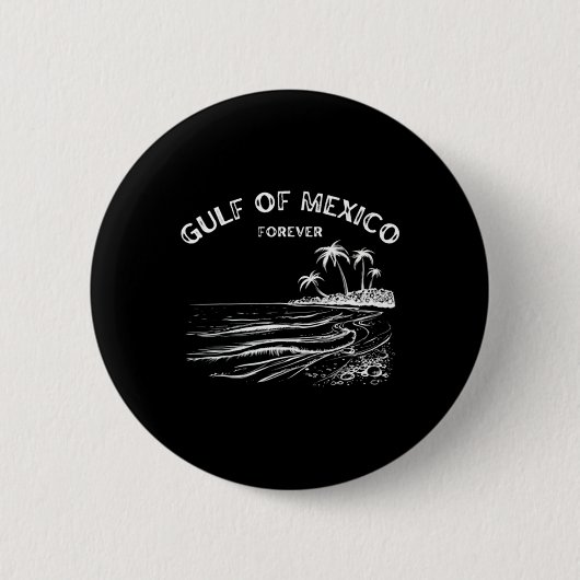 Golf van Amerika Grappige Golf van Mexico vlagkaar Ronde Button 5,7 Cm (Voorkant)