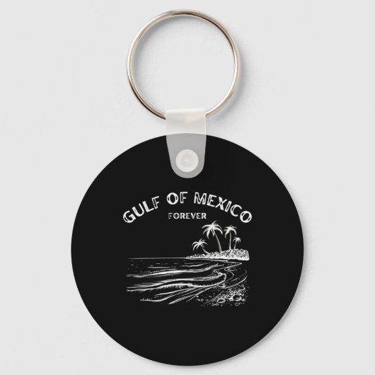 Golf van Amerika Grappige Golf van Mexico vlagkaar Sleutelhanger (Voorkant)